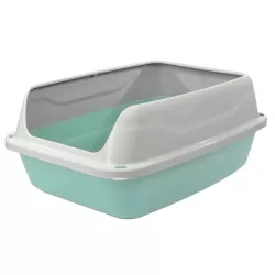 Kuweta dla kota z ramką i łopatką do żwirku wymiary 44.5x34x18.5cm - 8719138144136