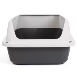 Kuweta dla kota z ramką i łopatką do żwirku wymiary 44.5x34x18.5cm - 8719138144136