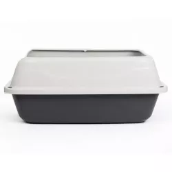 Kuweta dla kota otwarta z ramką i łopatką do żwirku wymiary 56x40x24cm - 8719138144143