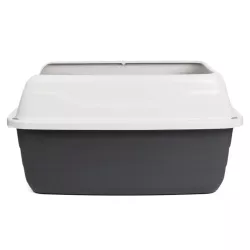 Kuweta dla kota otwarta z ramką i łopatką do żwirku wymiary 56x40x30cm - 8719138144150