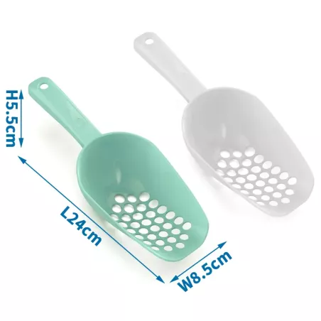 Łopatka do cedzenia wybierania zbryleń ze żwirku z kuwety 24x8.5x5.5cm - 8719138144167