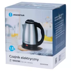 Czajnik elektryczny 1800W ze stali nierdzewnej o pojemności 1.8L - 8433325373443