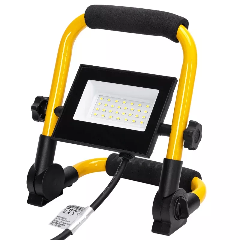 Lampa robocza 20W halogen led 1900lm z podstawką 6500K kabel 1,8m - 8433325350062