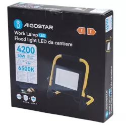 Lampa robocza 50W halogen led 5000lm z podstawką 6500K kabel 1,8m - 8433325350086