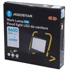 Lampa robocza 100W halogen led 9800lm z podstawką 6500K kabel 1,8m - 8433325350093