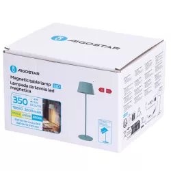 Lampa biurkowa seledynowa 5W CCT z panelem dotykowym regulowany klosik - 8433325416812