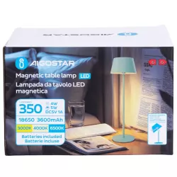 Lampa biurkowa seledynowa 5W CCT z panelem dotykowym regulowany klosik - 8433325416812