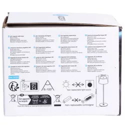 Lampa biurkowa szara 5W CCT z panelem dotykowym regulowany klosik - 8433325416829