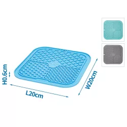 Mata do lizania 20x20 cm dla zwierząt płaska miska na karmę dla psa - 8719138196029