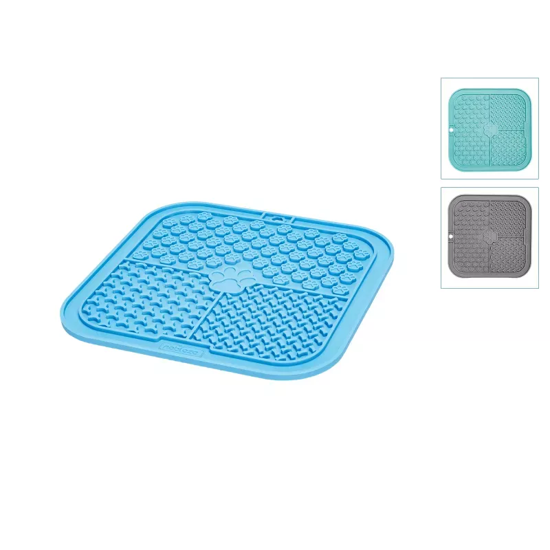 Mata do lizania 20x20 cm dla zwierząt płaska miska na karmę dla psa - 8719138196029