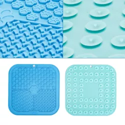 Mata do lizania 20x20 cm dla zwierząt płaska miska na karmę dla psa - 8719138196029