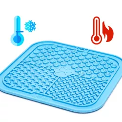 Mata do lizania 20x20 cm dla zwierząt płaska miska na karmę dla psa - 8719138196029