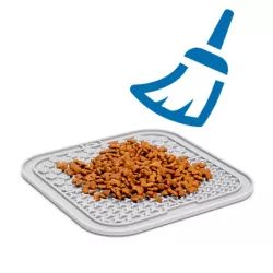 Mata do lizania 20x20 cm dla zwierząt płaska miska na karmę dla psa - 8719138196029