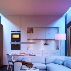 Żarówka LED świeczka C37 E27 4.8W RGB+3000K kolorowa ciepła z pilotem - 8433325418403