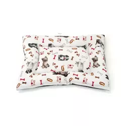 Przytulna poduszka S 58x43cm do spania z nadrukiem dla zwierząt - 8719138128747