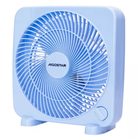 Wentylator biurkowy 23cm silny wiatr przenośny zasilany z sieci 230V - 8433325409814