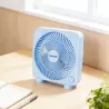 Wentylator biurkowy 23cm silny wiatr przenośny zasilany z sieci 230V - 8433325409814