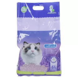 Żwirek dla kota z tofu 6l/2.5kg zbrylający biodegradowalny lawendowy - 8719138143924