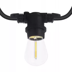 GIRLANDA ŚWIETLNA OGRODOWA NA TARAS LAMPKI LED NA ŻARÓWKI 10 X E27 10M IP44-5904703001201