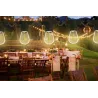 GIRLANDA ŚWIETLNA OGRODOWA NA TARAS LAMPKI LED NA ŻARÓWKI 10 X E27 10M IP44-5904703001201