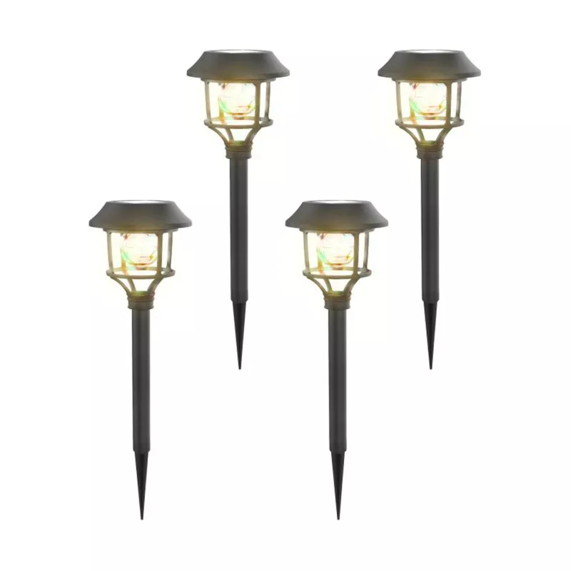 Latarenki ogrodowe 4 szt kolorowych RGB lamp solarnych do ogrodu - 8433325204952