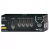 5x Żarówka LED E27 FILAMENT 1W biały ciepły 2700K edison do girland-5904703001256