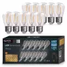 10x Żarówka LED E27 ST14 FILAMENT 2W biały ciepły 2700K edison do girland-5904703001263