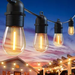 GIRLANDA SOLARNA OGRODOWA 10m LAMPKI wodoszczelna + 10x żarówka PILOT-5904703008262