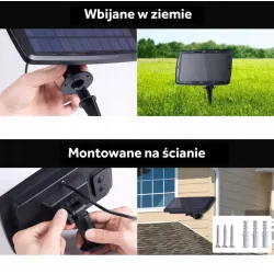 GIRLANDA SOLARNA OGRODOWA 10m LAMPKI wodoszczelna + 10x żarówka PILOT-5904703008262