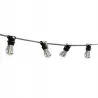 Łańcuch Girlanda świetlna 10 metrów 10x E27 LED czarna zewnętrzna IP44-5904703015000