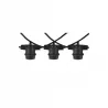 Łańcuch Girlanda świetlna 10 metrów 10x E27 LED czarna zewnętrzna IP44-5904703015000