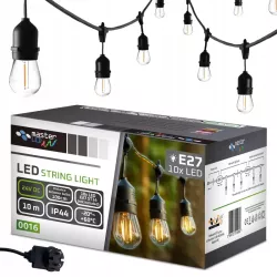 Girlanda LED 24V 10m 10x E27-5904703014980