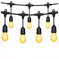 Girlanda Ogrodowa Świetlna 10M 20X Żarówka LED E27 Ściemniana Łańcuch 230V-5904703028970