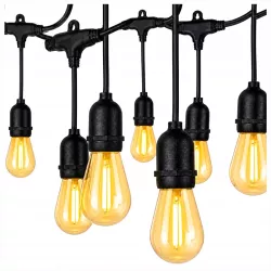 Girlanda Ogrodowa Świetlna 10M 20X Żarówka LED E27 Ściemniana Łańcuch 230V-5904703028970