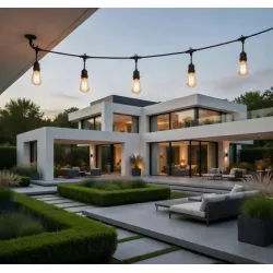 Girlanda Ogrodowa Świetlna 10M 20X Żarówka LED E27 Ściemniana Łańcuch 230V-5904703028970