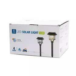 Latarenki ogrodowe 4 szt kolorowych RGB lamp solarnych do ogrodu - 8433325204952