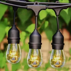 Girlanda Ogrodowa Świetlna 20M 20X Żarówka LED E27 + Przewód Wodoszczelna-5904703028963