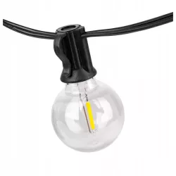 Girlanda Ogrodowa Świetlna 10M 10X Żarówka LED E12 + Przewód Wodoszczelna-5904703028864