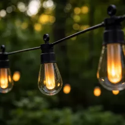Girlanda Ogrodowa Świetlna 6,5M 10X Żarówka LED ŁEZKA Przewód Wodoszczelna-5904703029007