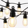 Girlanda Ogrodowa Świetlna 6,5M 10X Żarówka LED ŁEZKA Przewód Wodoszczelna-5904703029007