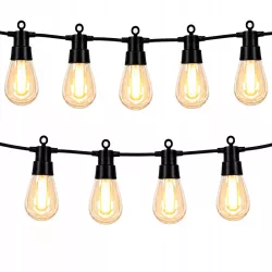 Girlanda Ogrodowa Świetlna 6,5M 10X Żarówka LED ŁEZKA Przewód Wodoszczelna-5904703029007