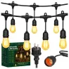 Girlanda Ogrodowa Świetlna 10M 10X Żarówka LED E27 Przewód Wodoszczelna-5904703028949