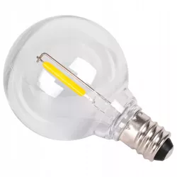 5x Żarówka LED E12 G40 FILAMENT 230V 1W ciepły 2700K edison do girland-5904703028994