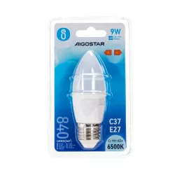 LED C37 E27 9W - 8433325183332