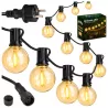 Girlanda Ogrodowa Świetlna 20M 20X Żarówka LED E12 + Przewód Wodoszczelna-5904703028871