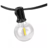 Girlanda Ogrodowa Świetlna 20M 20X Żarówka LED E12 + Przewód Wodoszczelna-5904703028871
