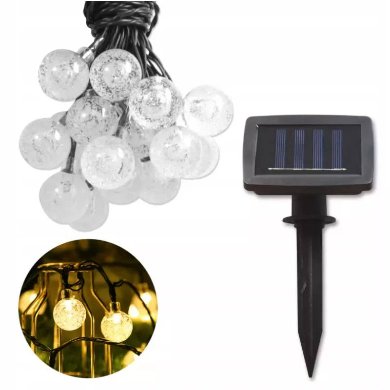 Girlanda solarna ogrodowa 40x LED KULKI Czujnik zmierzchu 785cm-5904703006152
