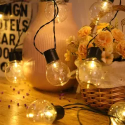 Girlanda solarna ogrodowa lampa na taras 5m 20x KULKI LED Świetlna Ogrodowe-5904703006169