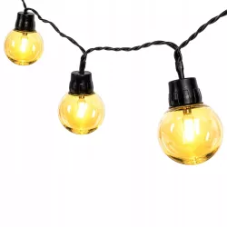 Girlanda solarna ogrodowa lampa na taras 5m 20x KULKI LED Świetlna Ogrodowe-5904703006169