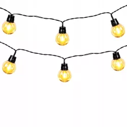 Girlanda solarna ogrodowa lampa na taras 5m 20x KULKI LED Świetlna Ogrodowe-5904703006169